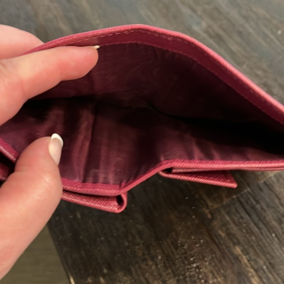 Prada Pink Saffiano Leather Wallet - Picture 5 of 8